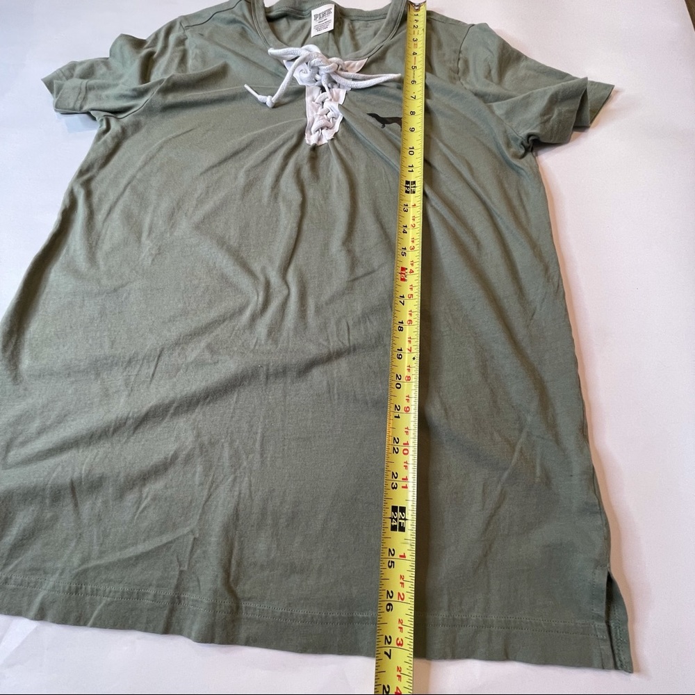 Victoria’s Secret Pink lace up t shirt medium - Picture 6 of 7